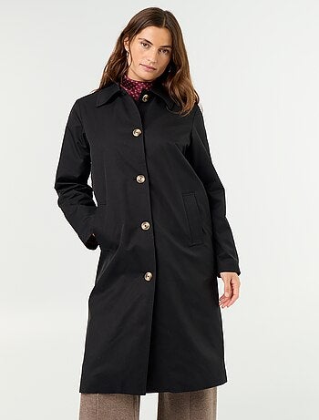 Trench mi-long doublure intérieure