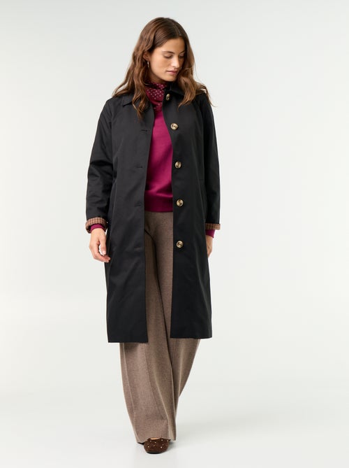Trench mi-long doublure intérieure - Kiabi Trench mi-long doublure intérieure - Kiabi