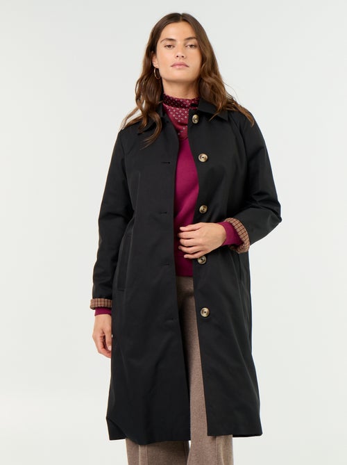 Trench mi-long doublure intérieure - Kiabi Trench mi-long doublure intérieure - Kiabi