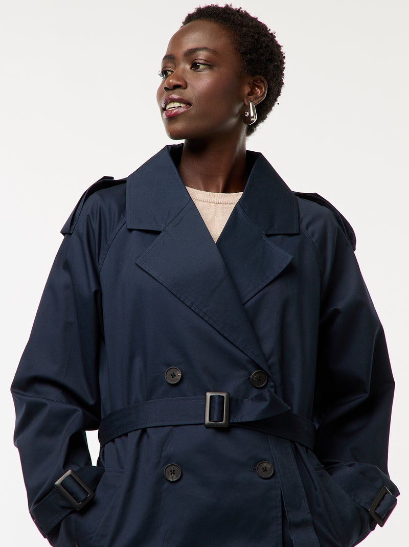 Manteau D'hiver Femme Léger Et Chaud - Coupe Longue Col Montant | Veste En Coton Solide Avec Poches, Style Décontracté