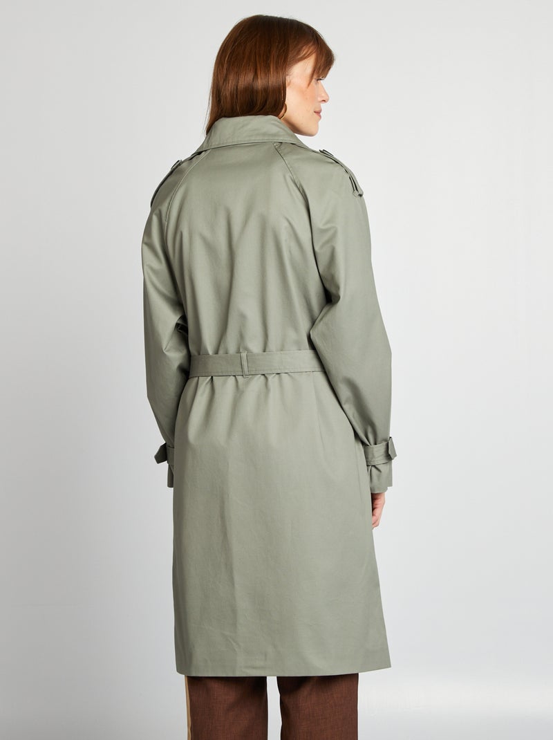 Trench mi-long VERT - Kiabi