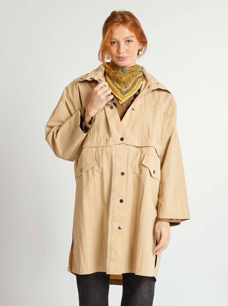 Trench oversize 2 en 1 Beige - Kiabi