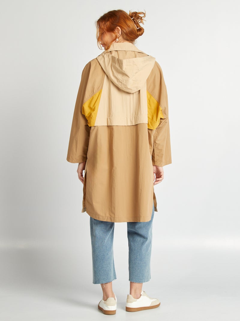 Trench oversize 2 en 1 Beige/jaune - Kiabi