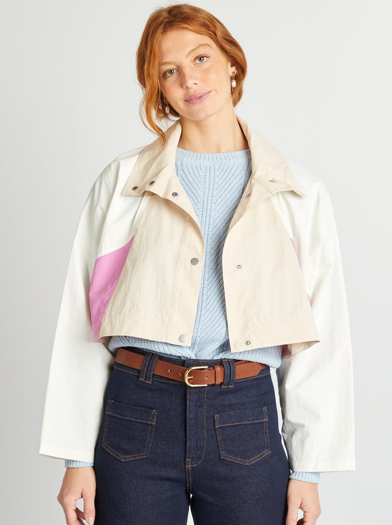 Trench oversize 2 en 1 Beige/rose - Kiabi