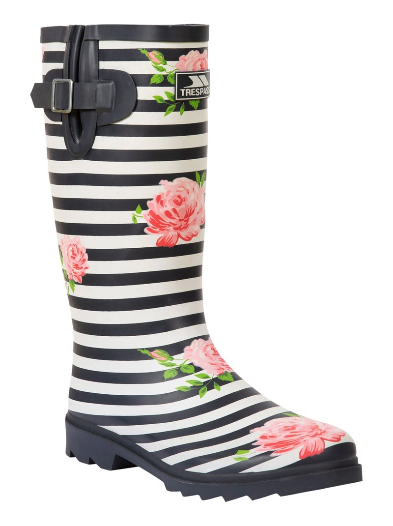 Trespass - Bottes de pluie ELENA Bleu Blanc - Kiabi