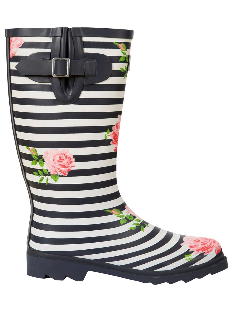 Trespass - Bottes de pluie ELENA Bleu Blanc - Kiabi