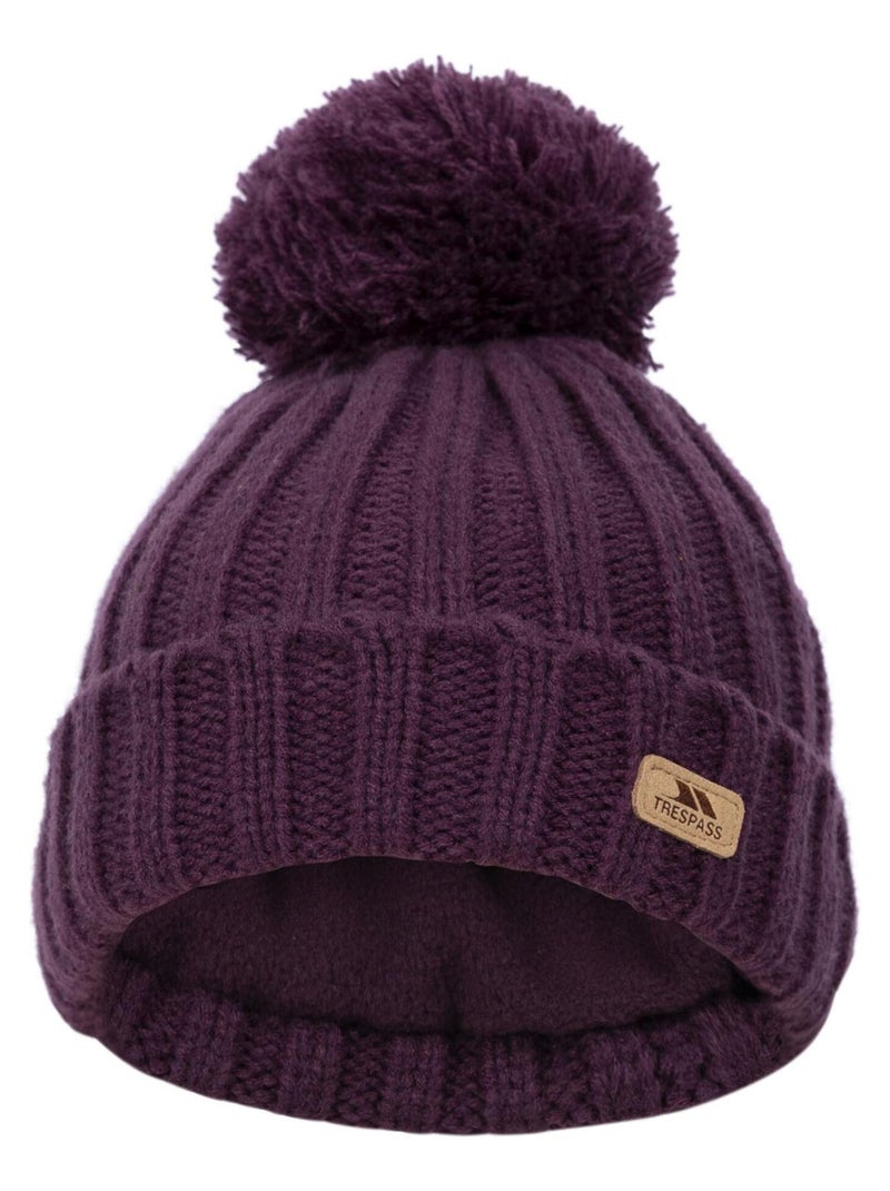 Trespass - Chapeau motif/style pompon THORNS Violet foncé - Kiabi