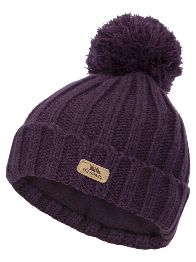 Trespass - Chapeau motif/style pompon THORNS Violet foncé - Kiabi