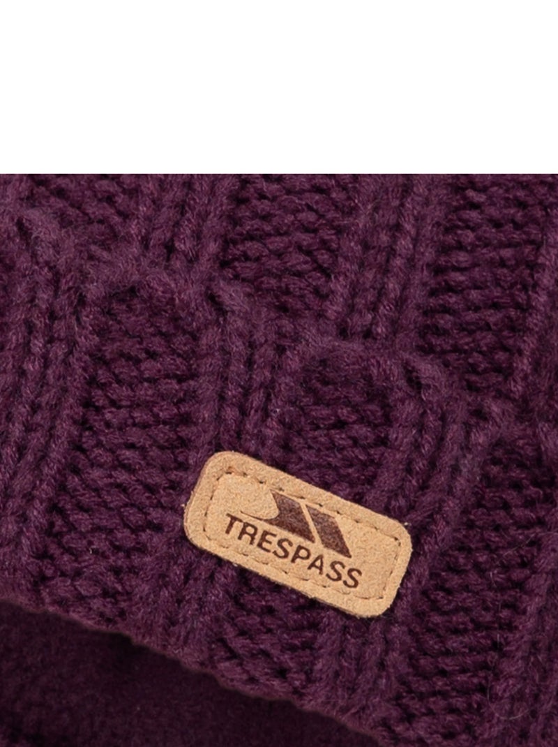 Trespass - Chapeau motif/style pompon THORNS Violet foncé - Kiabi