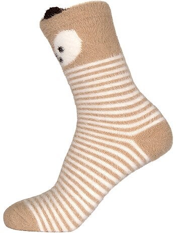 Trespass - Chaussettes motif/style animalier et rayures COSY