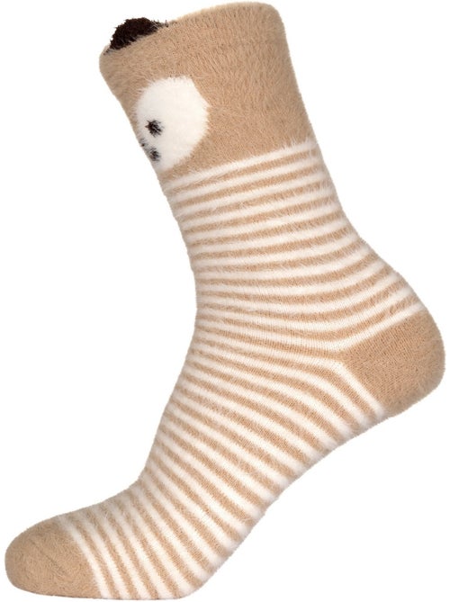 Trespass - Chaussettes motif/style animalier et rayures COSY - Kiabi Trespass - Chaussettes motif/style animalier et rayures COSY - Kiabi