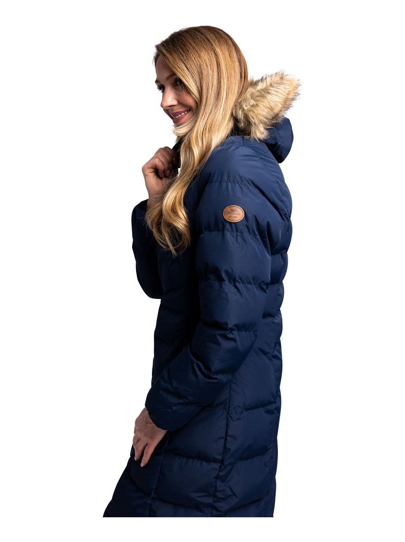 Trespass - Doudoune longue AUDREY Bleu marine - Kiabi