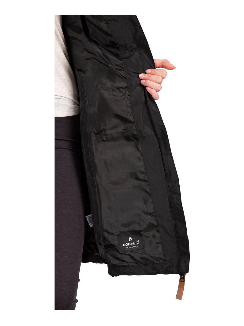 Trespass - Doudoune longue AUDREY Noir - Kiabi