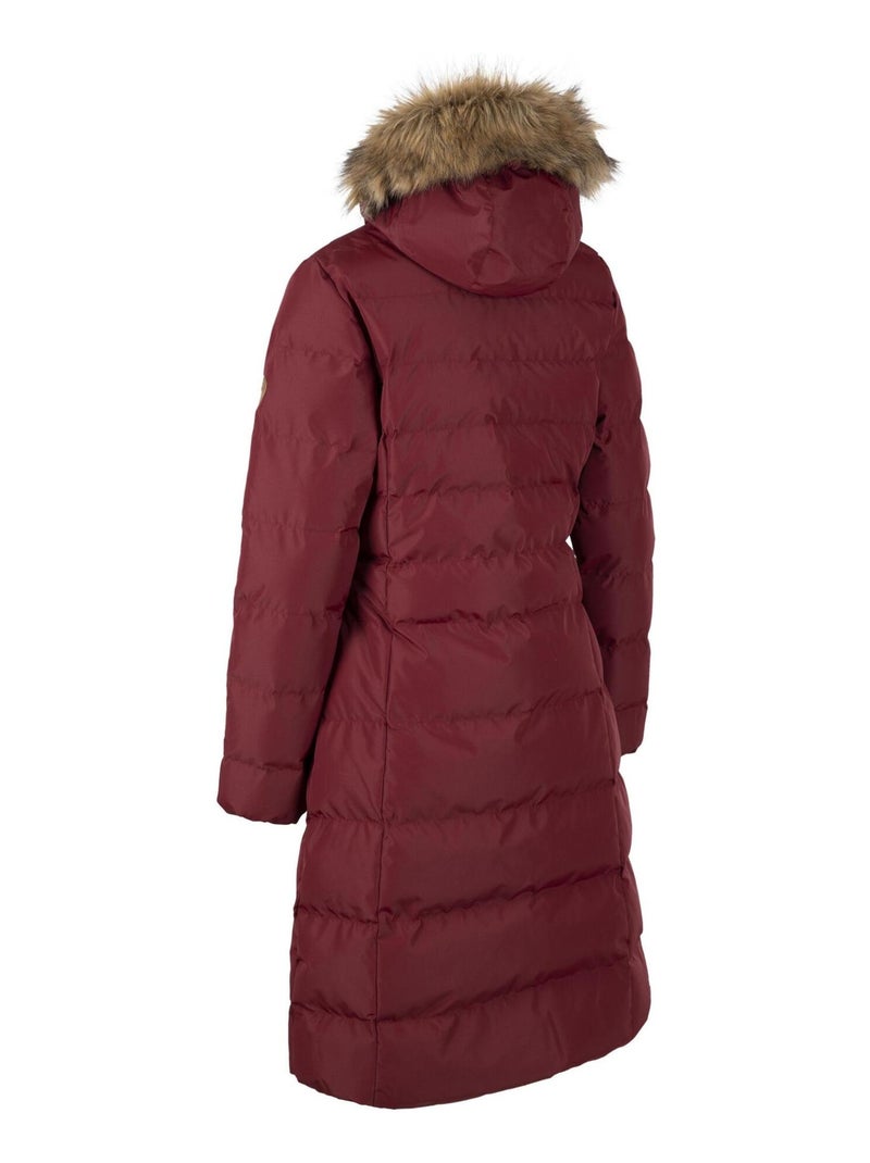 Trespass - Doudoune longue AUDREY Rouge pourpre - Kiabi