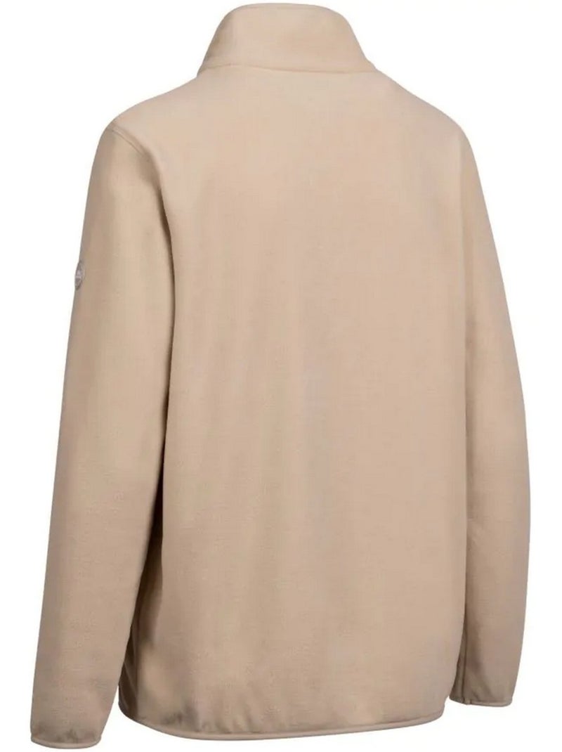 Trespass - Haut polaire à col montant boutonné MANTLE Beige - Kiabi