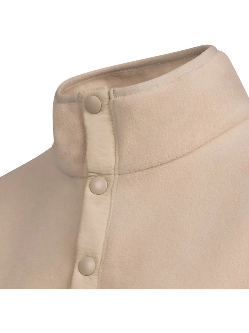 Trespass - Haut polaire à col montant boutonné MANTLE Beige - Kiabi