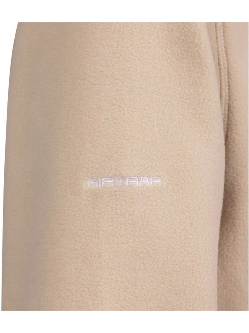Trespass - Haut polaire à col montant boutonné MANTLE Beige - Kiabi