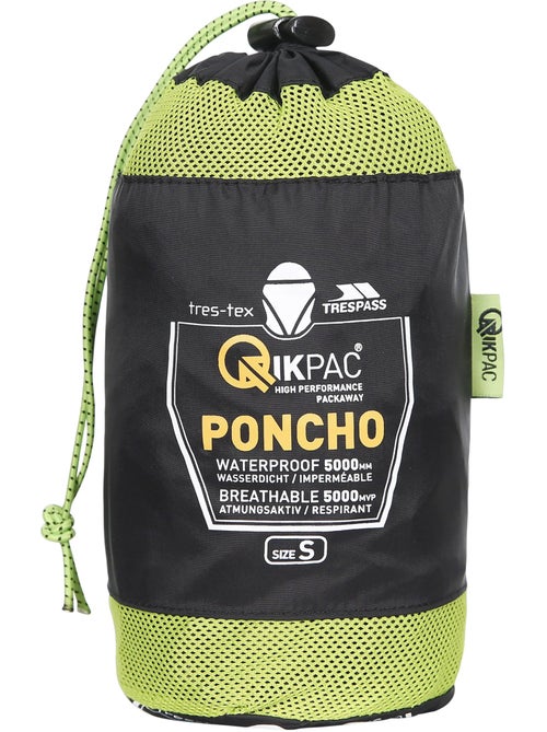 Trespass - Poncho imperméable pliable à capuche QIKPAC - Kiabi