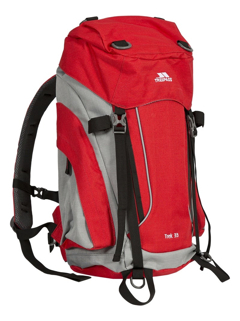 Trespass - Sac à dos de randonnée TREK Rouge cerise - Kiabi