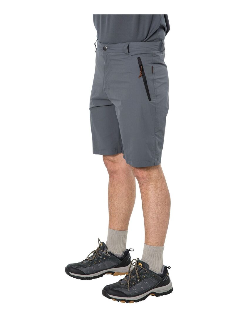 Shorts Homme Trespass Runnel B - Short De Sport Stretch Avec Poches Zippées
