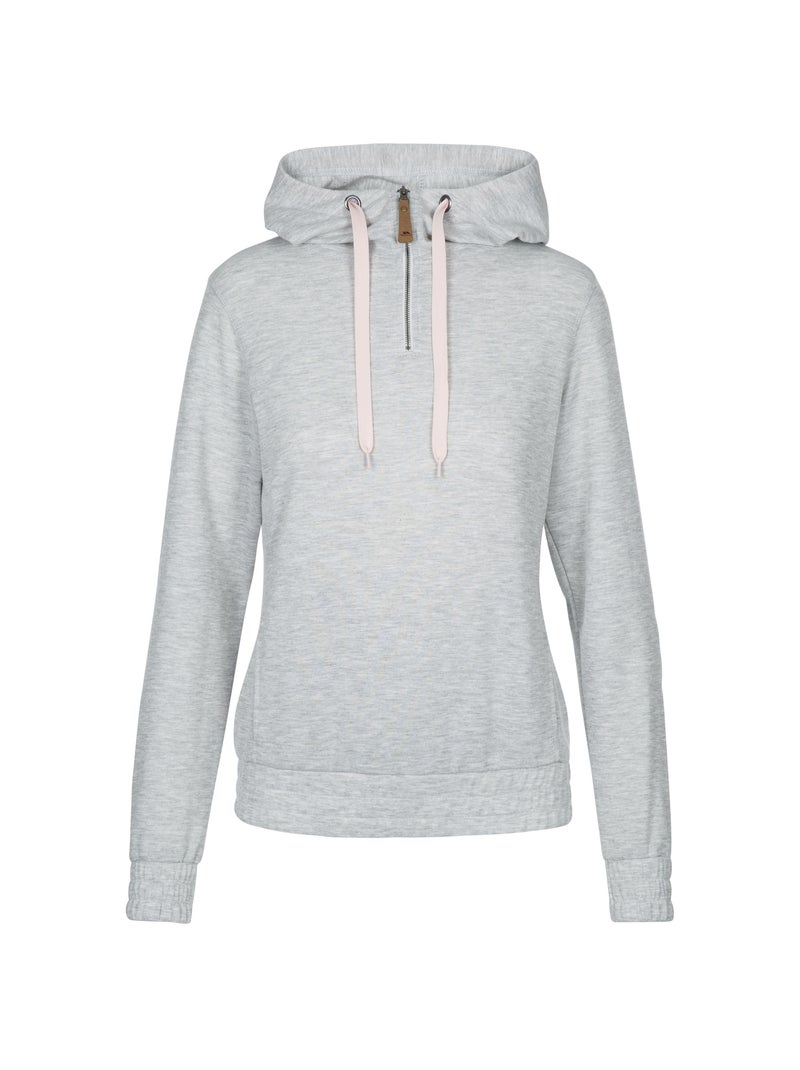 Sweat à Capuche Zella Fille – Gris Moyen / Violet, Taille M, Actif (occasion Très Bon état)