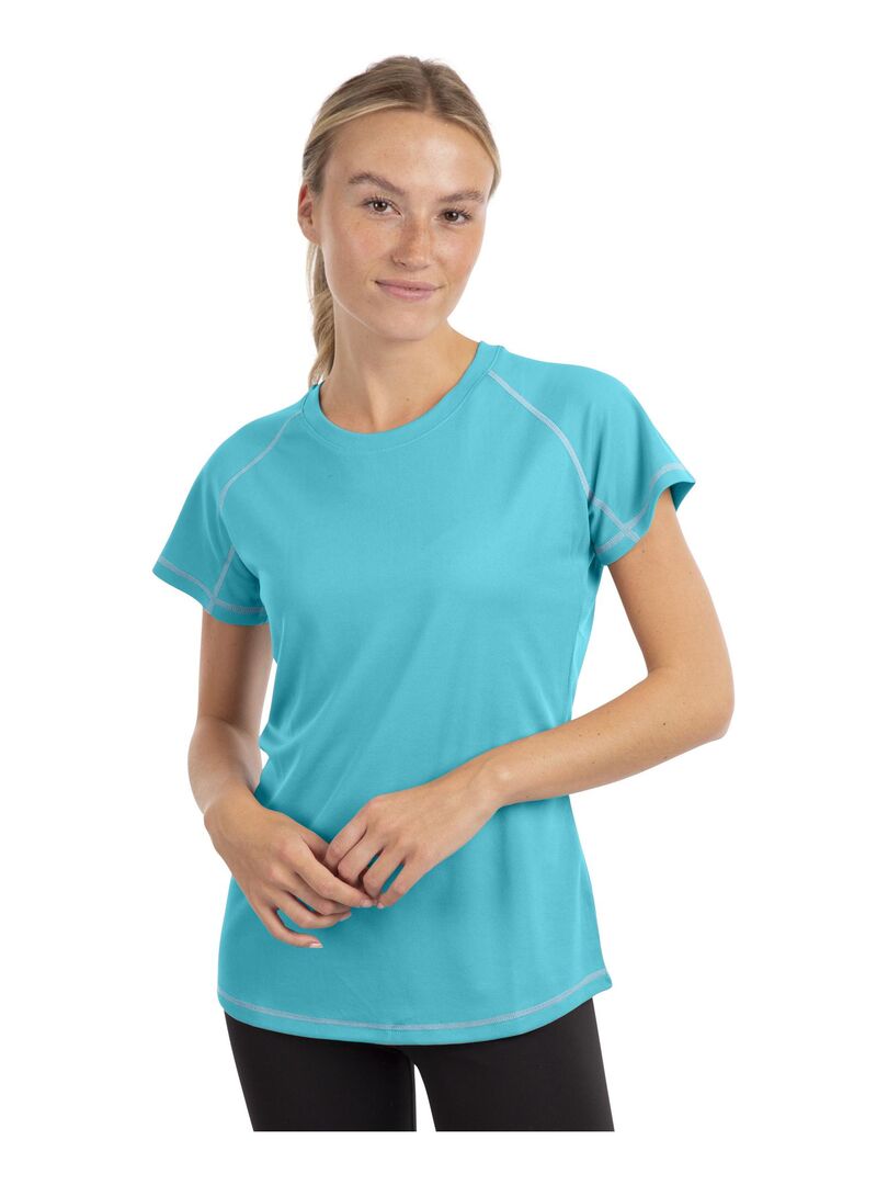 T Shirt Manche Longue Femme Bleu