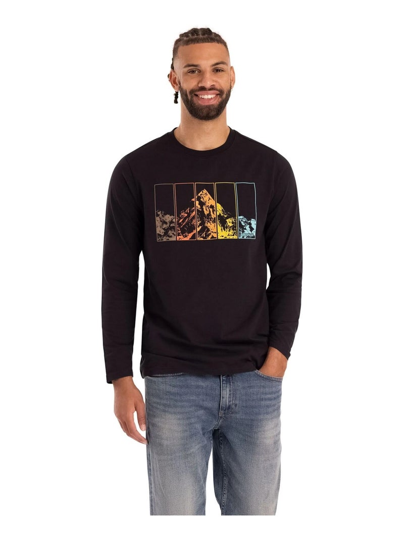 Trespass - T-shirt manches longues décontracté ZEPLIN Noir - Kiabi