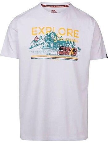 Trespass - T-shirt motifs montagne et camping-car THELON