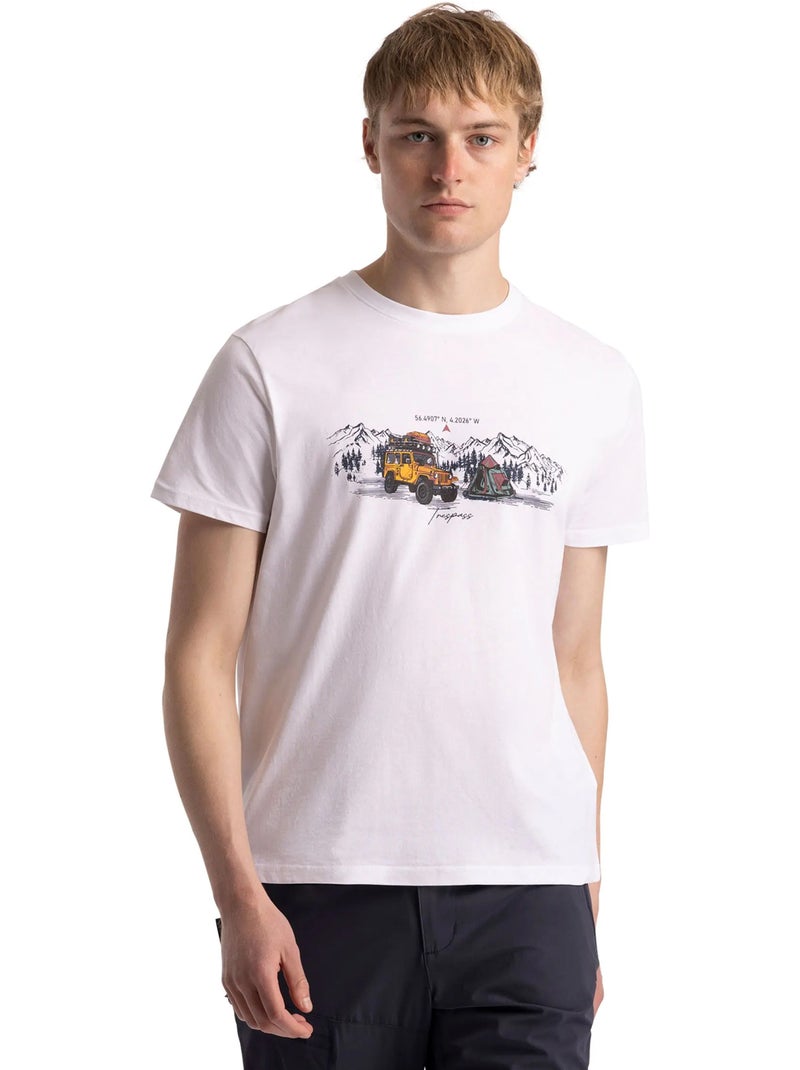 Trespass - T-shirt motif/style camping HORTON Blanc Blanc - Kiabi