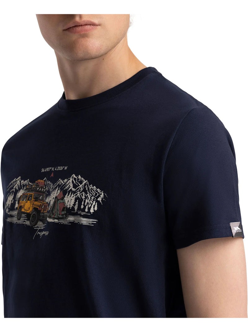 Trespass - T-shirt motif/style camping HORTON Bleu marine - Kiabi