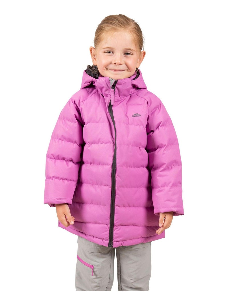 Veste Imperméable Trespass Fille 11-12 Ans - Rose, Capuche, Coupe-vent 3000mm