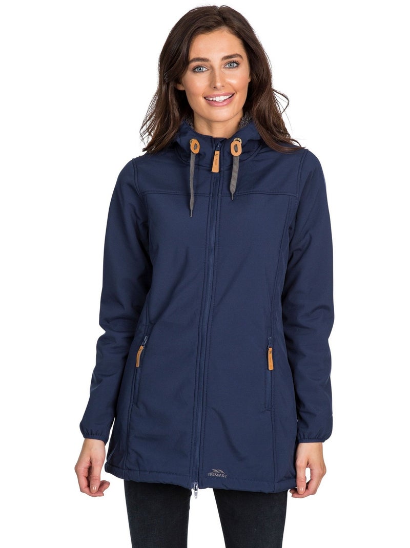 Trespass - Veste imperméable longue KRISTEN Bleu marine - Kiabi