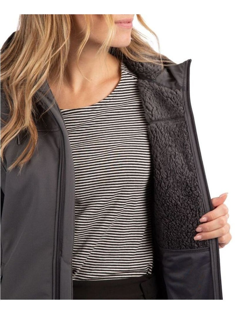 Trespass - Veste imperméable longue KRISTEN Gris Noir - Kiabi