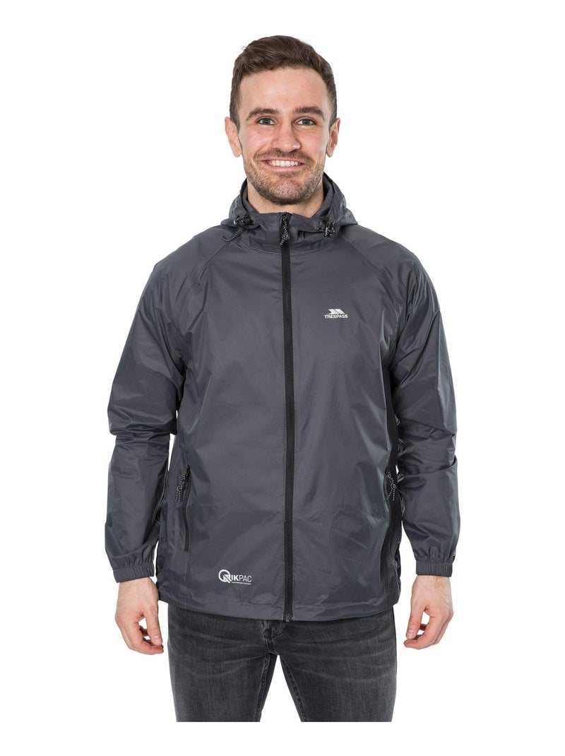 Trespass - Veste imperméable QIKPAC gris anthracite - Kiabi