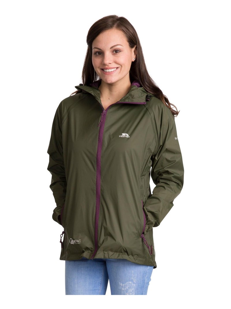Trespass - Veste imperméable QIKPAC Kaki - Kiabi