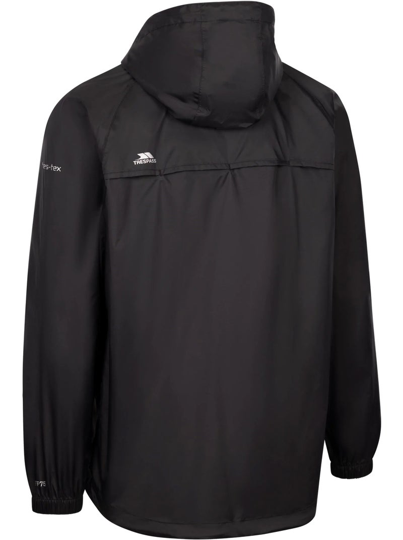 Trespass - Veste imperméable QIKPAC Noir Rouge - Kiabi