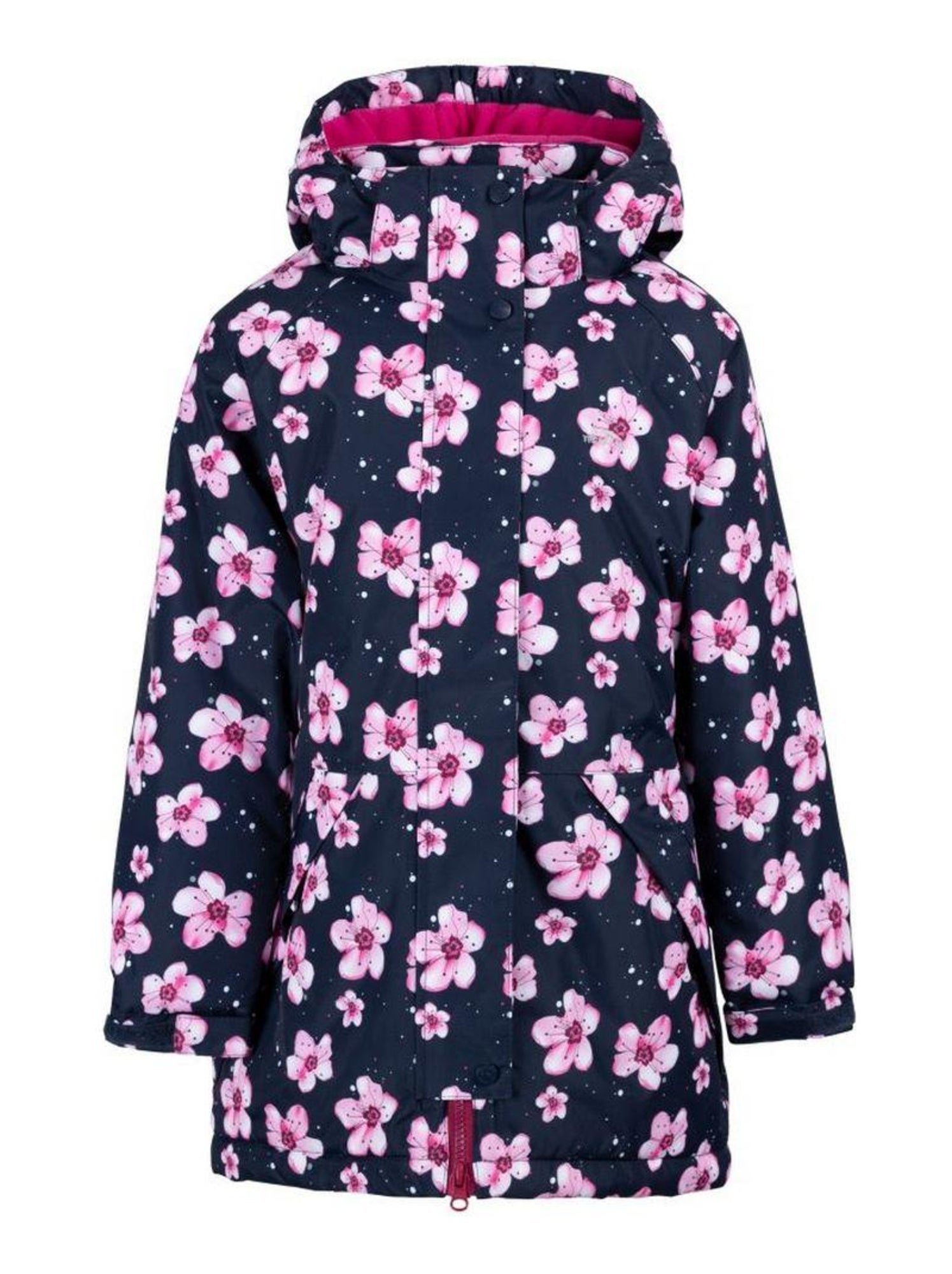 Giacca Impermeabile Trespass Arlene Per Bambine E Ragazze, Blu Navy Taglia 11-12 Anni, Con Cappuccio E Fodera In Pile