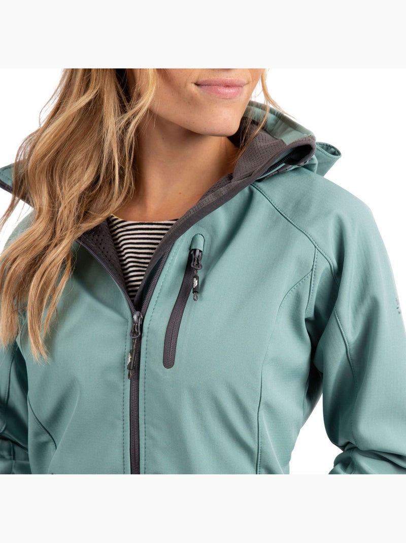 Trespass - Veste softshell BELA Gris Vert - Kiabi