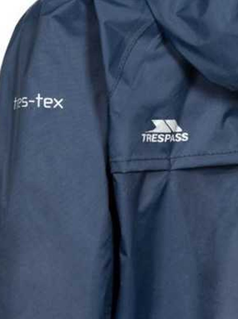 Trespass Qikpac - Veste imperméable repliable unisexe Bleu marine - Kiabi