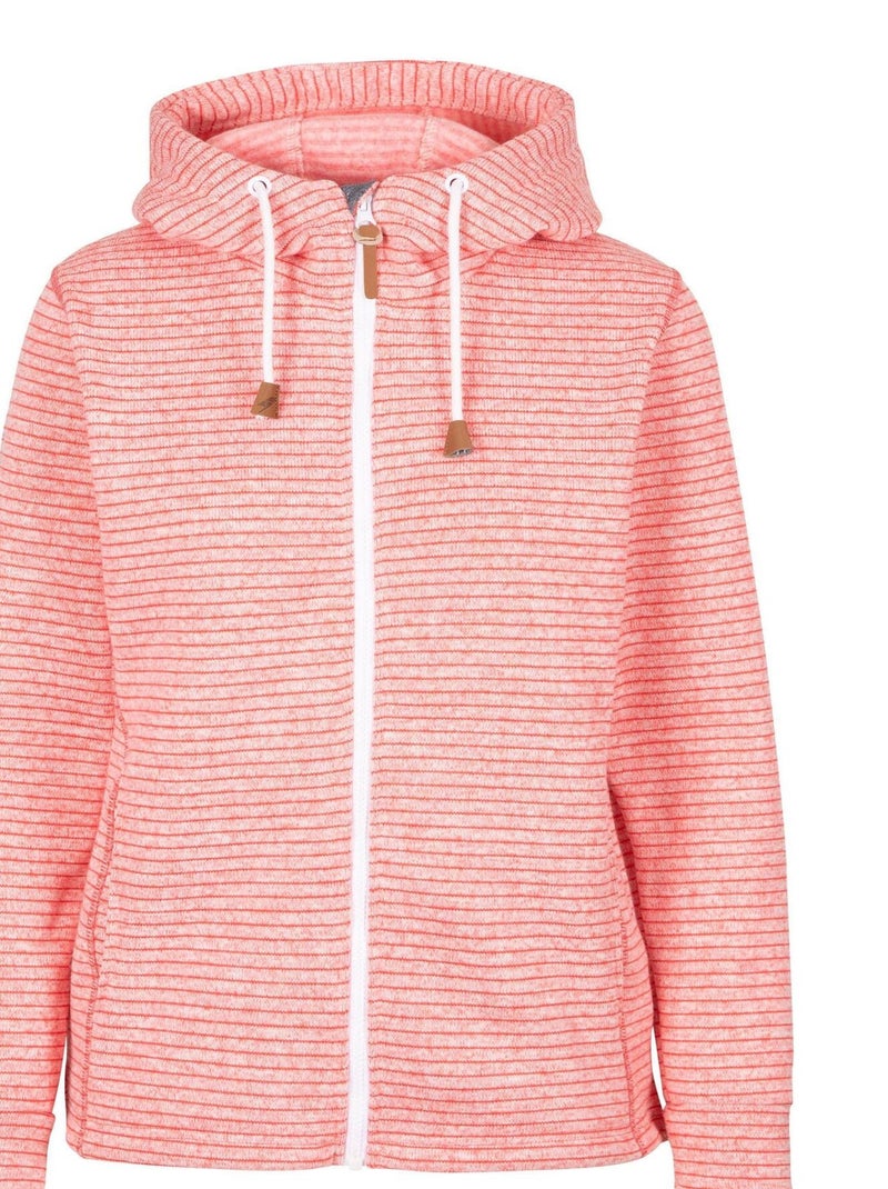 Trespass Womens/Ladies Kari Striped Fleece Jacket (Veste polaire rayée) Rose - Kiabi