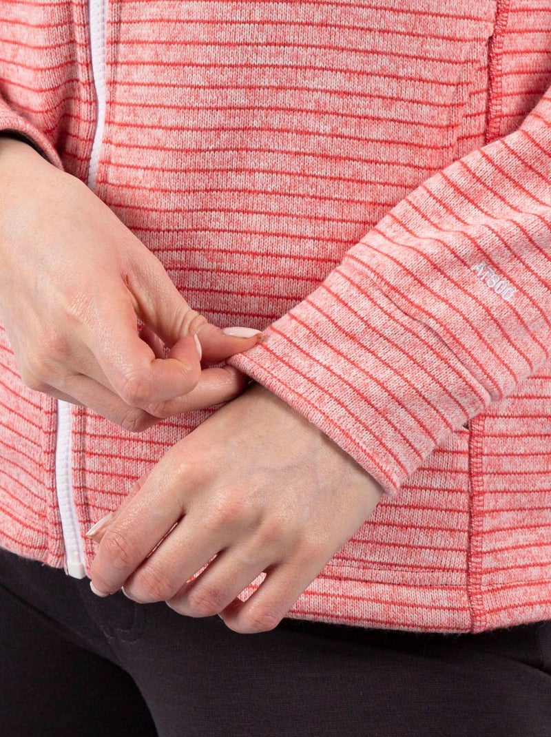 Trespass Womens/Ladies Kari Striped Fleece Jacket (Veste polaire rayée) Rose - Kiabi