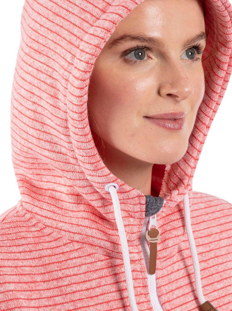 Trespass Womens/Ladies Kari Striped Fleece Jacket (Veste polaire rayée) Rose - Kiabi