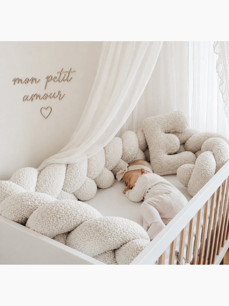 Tresse de lit bébé Bearly 200 cm Crème - Kiabi