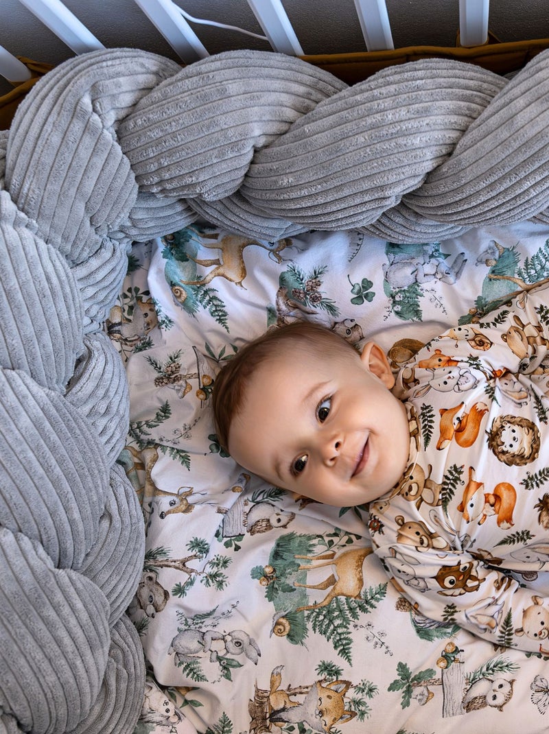 Tresse de lit bébé Gris - Kiabi