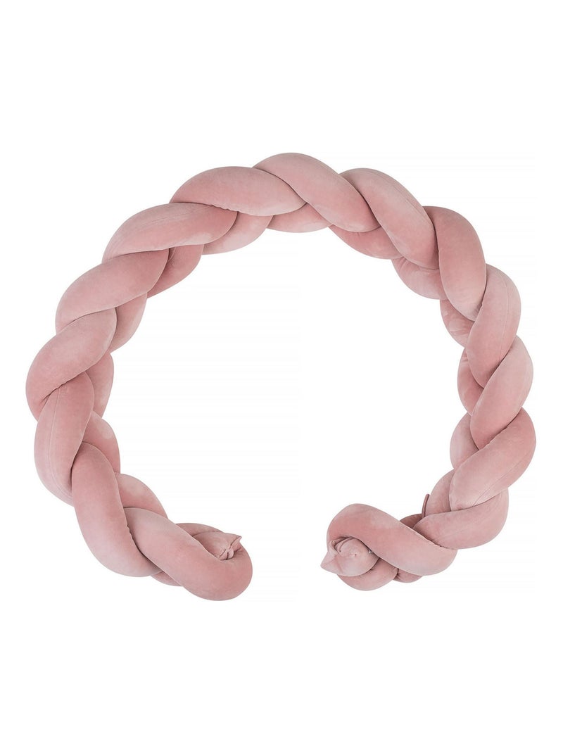 Tresse de lit bébé universelle - VELOURS SEVIRA KIDS Rose - Kiabi