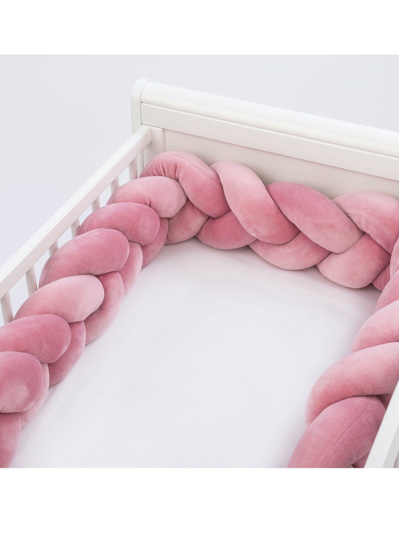 Tresse de lit bébé universelle - VELOURS SEVIRA KIDS Rose - Kiabi