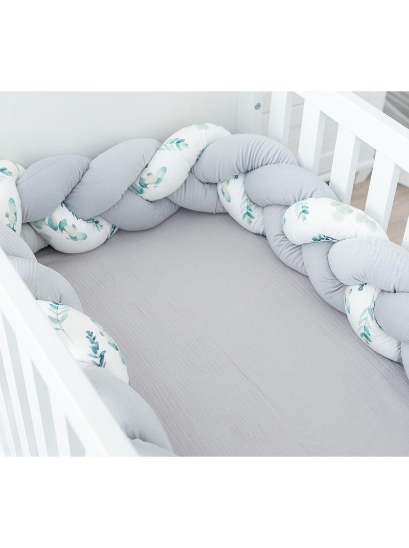 Tresse de lit bébé universelle, Eucalyptus SEVIRA KIDS Gris - Kiabi