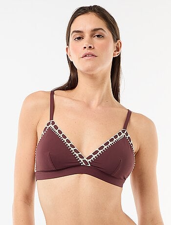 Triangle de bain avec bords macramé