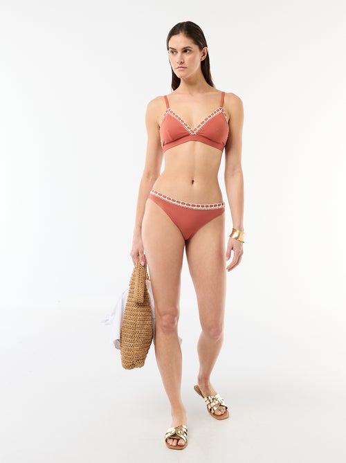 Triangle de bain avec bords macramé - Kiabi