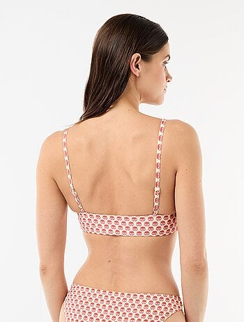 Triangle de bain imprimé réversible